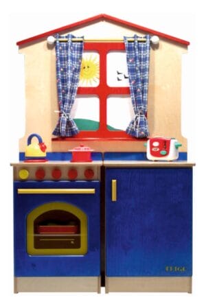 ALZATA CUCINA CON FINESTRA IN LEGNO